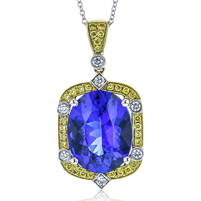 Color Pendant in 18k Gold with Diamonds