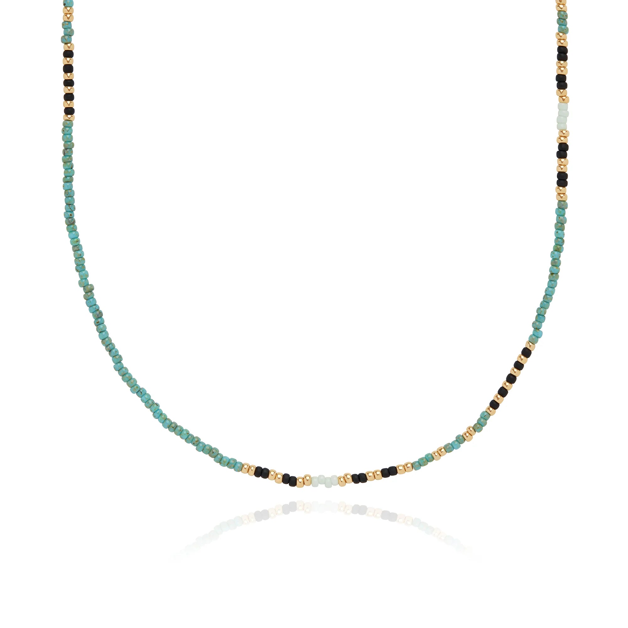 pearl and silver bracelet Amai Mother Beaded Necklace- 18"