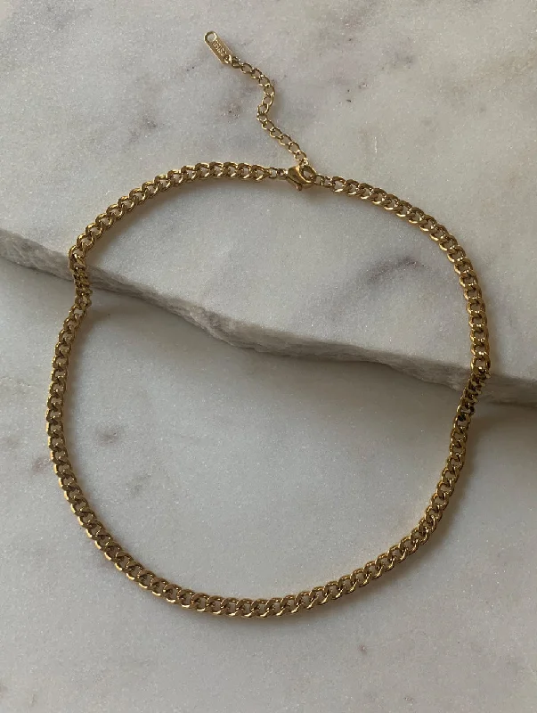 infinity knot wedding band Cuban Chain Choker