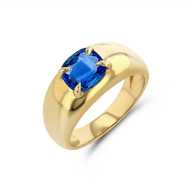 CUSHION CUT SAPPHIRE CLOUD RING