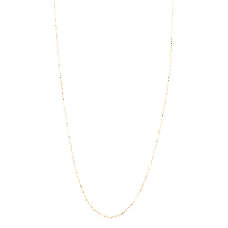 personalized couple’s keychain pendant 14k Dainty Cable Chain
