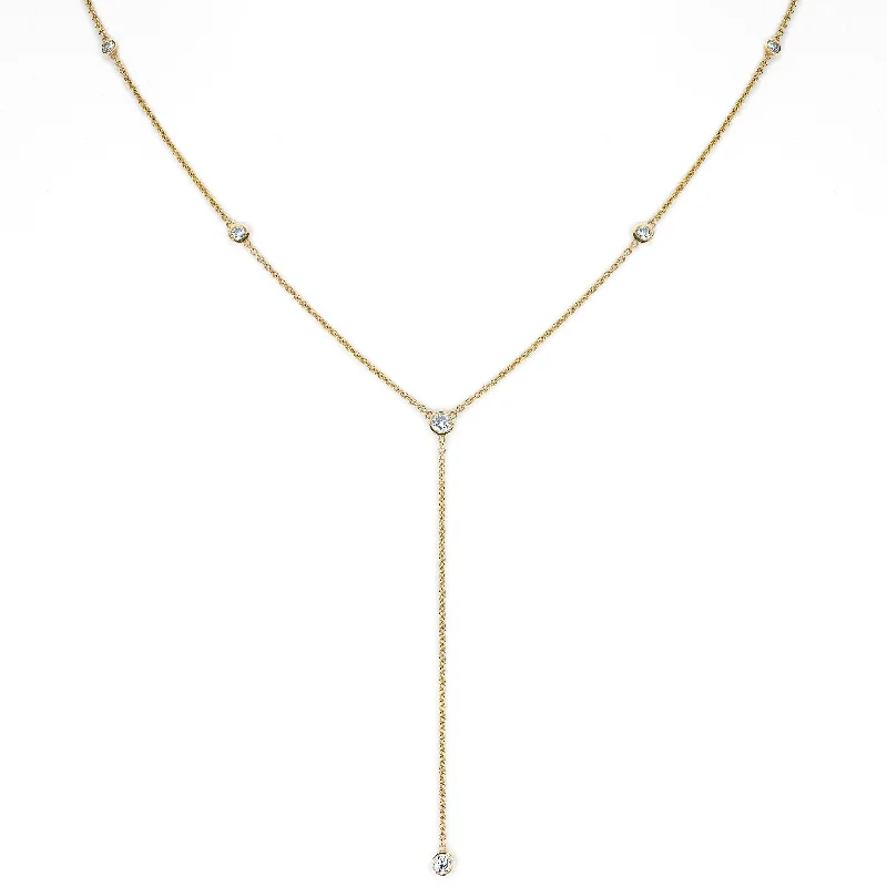 elegant marquise diamond ring Diamond Star Droplet Lariat