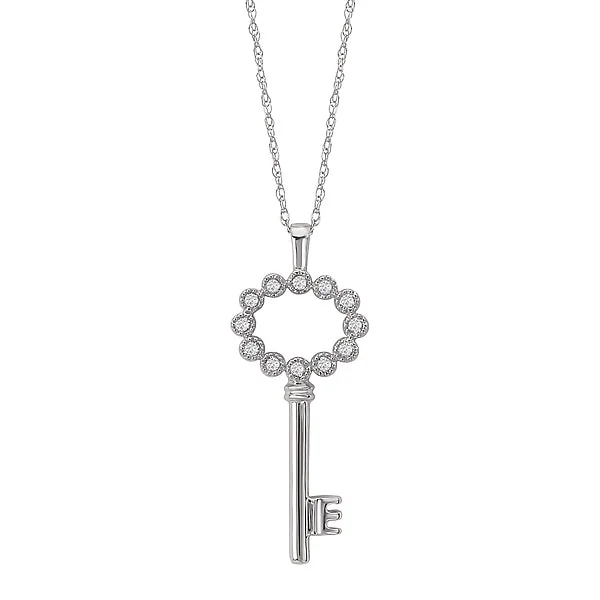 Diamond Key Necklace