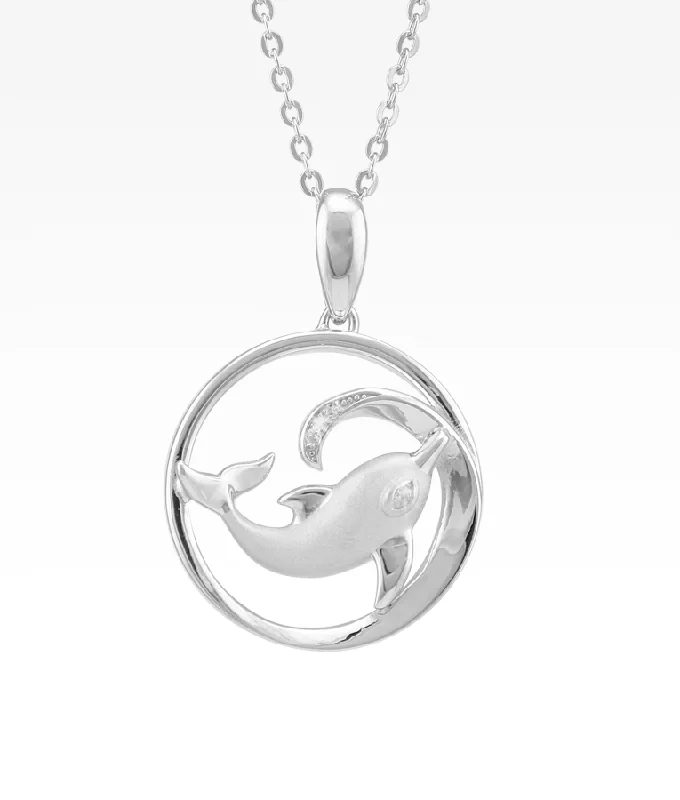 minimalist cuff bracelet adjustable Dolphin Wave Necklace