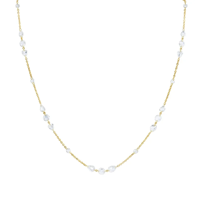 delicate chain necklace gold Eau De Rose Cut Iris Choker