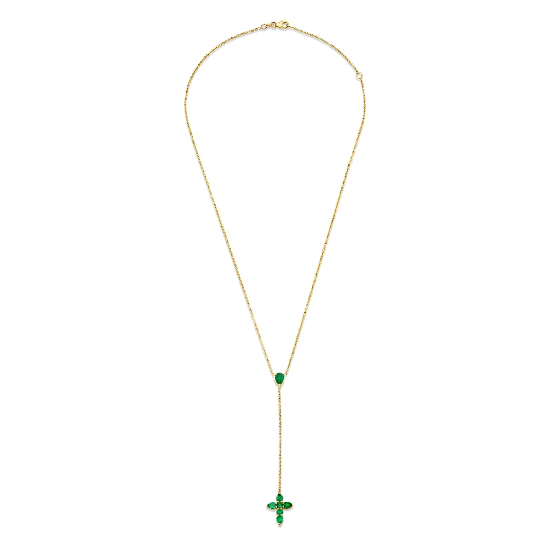 diamond wedding band for women Emerald Faith Lariat