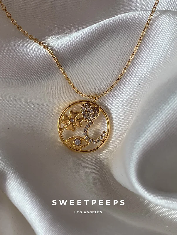 simple gold stacking rings Enchanted Necklace