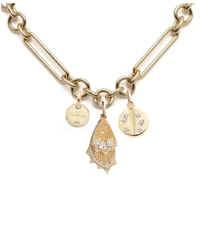custom nameplate bracelet silver Encrusted Butterfly Wings, Resilience and Dream : Midsize Mixed Clip Necklace