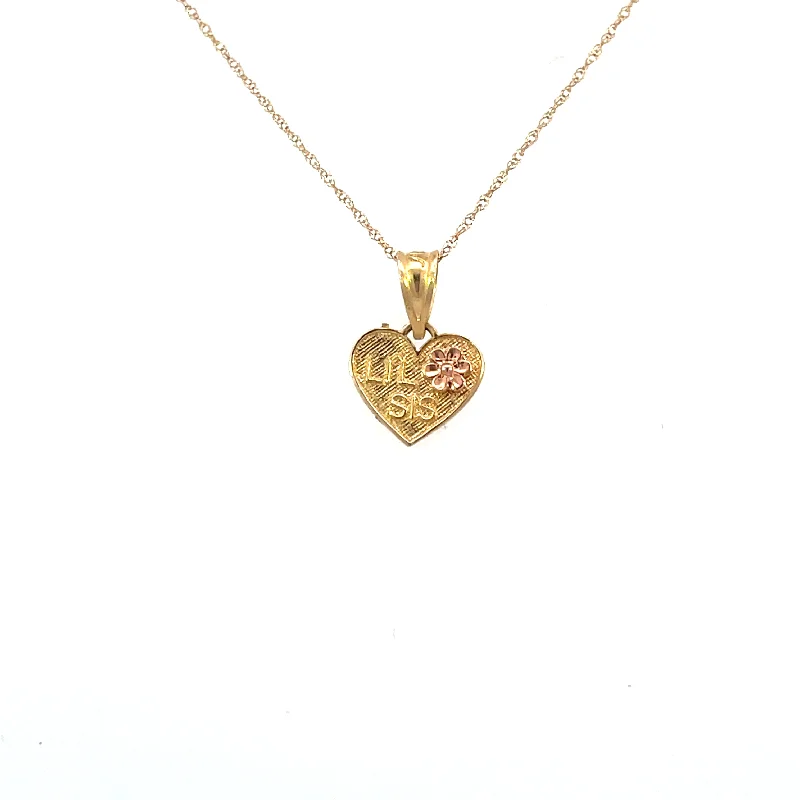 handmade gold nugget ring Estate 14KY Gold "Lil Sis" Pendant | Fernbaugh's Jewelers