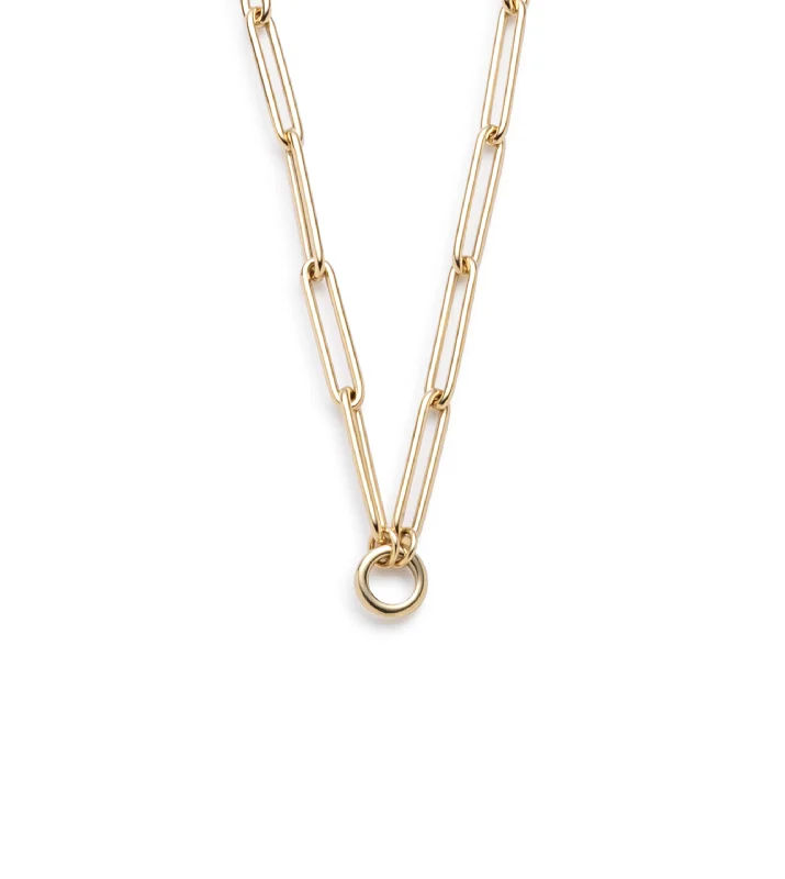 geometric diamond earrings gold Extended Clip Open Chain Yellow Gold