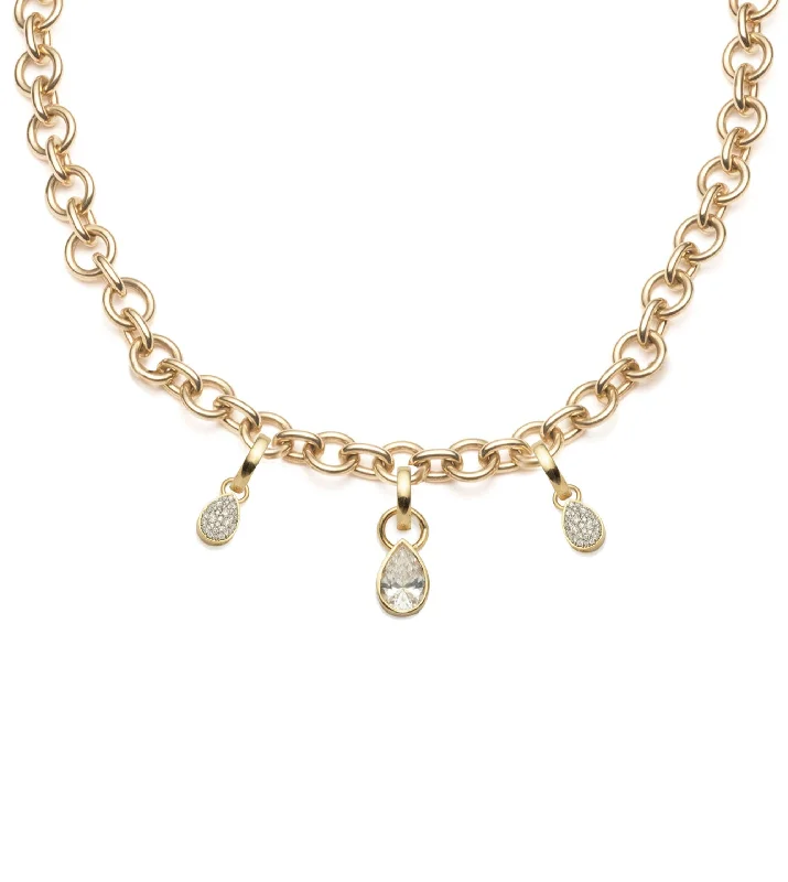 real peridot gemstone ring Forever & Always a Pair : Diamond Midsized Mixed Link Necklace
