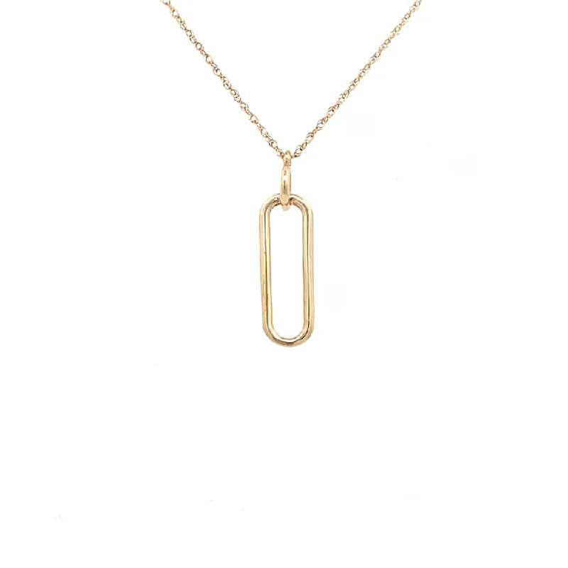 celestial moon and star bracelet 10K Yellow Gold Open Oval Pendant | Fernbaugh's Jewelers