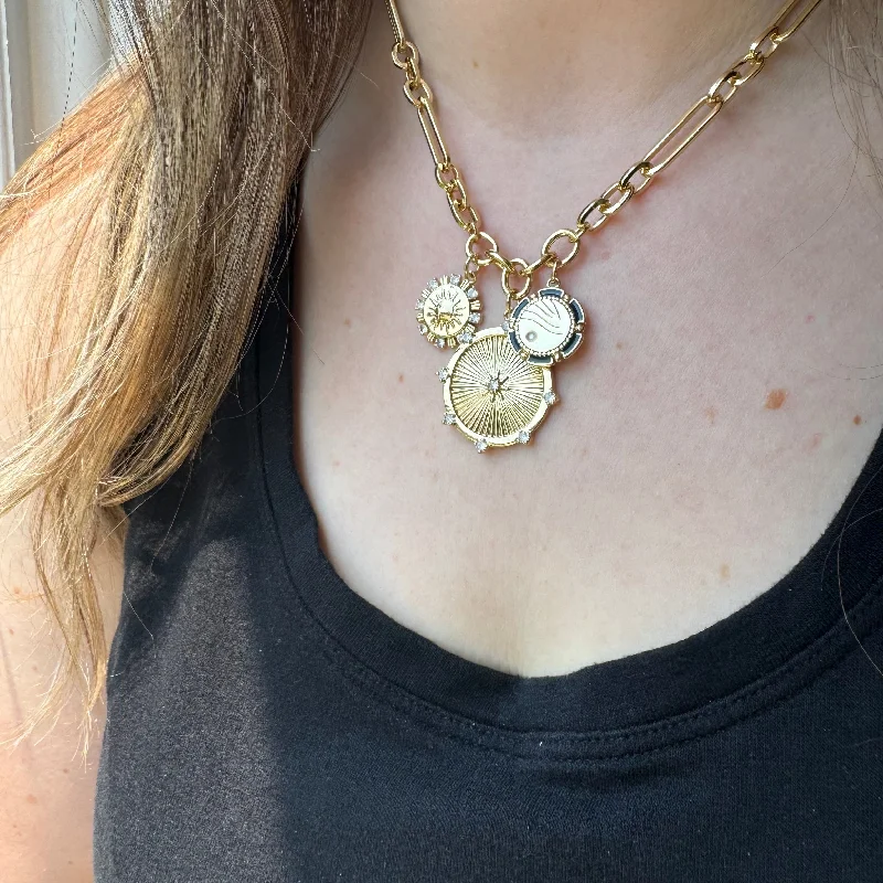 eternity ring for anniversary MAGIC MEDALLION NECKLACE