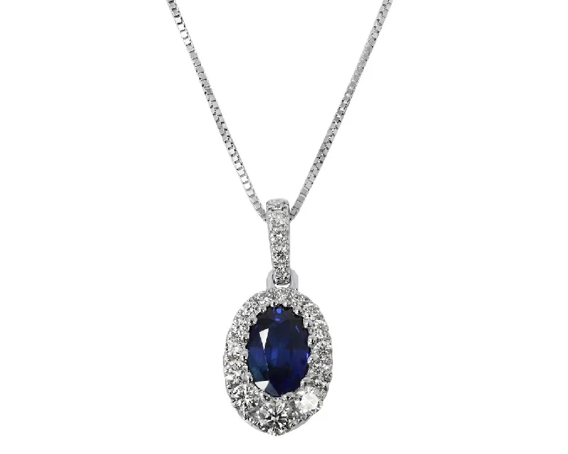 Gorgeous Sapphire and Diamond Pendant Regard Jewelry Austin, Texas