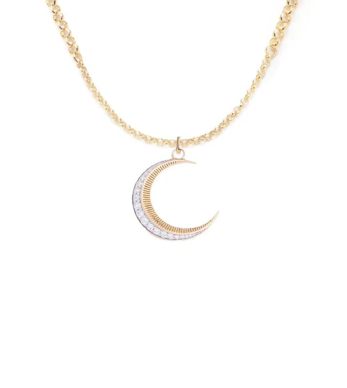 real ruby pendant necklace Graduated Belcher Crescent Story