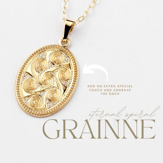 adjustable braided rope ring Gráinne Pendant