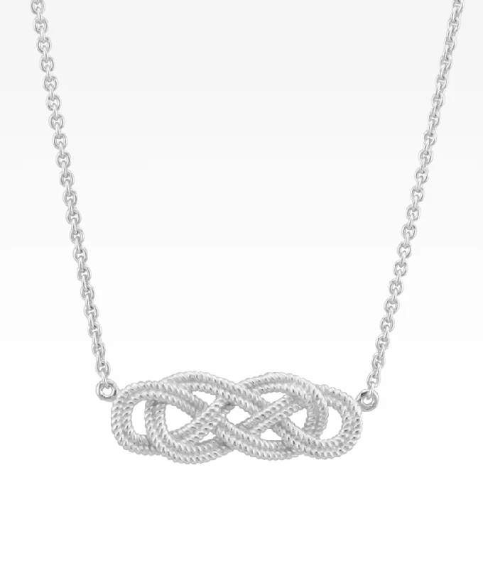 celestial sunburst ring gold Harbor Rope Knot Necklace