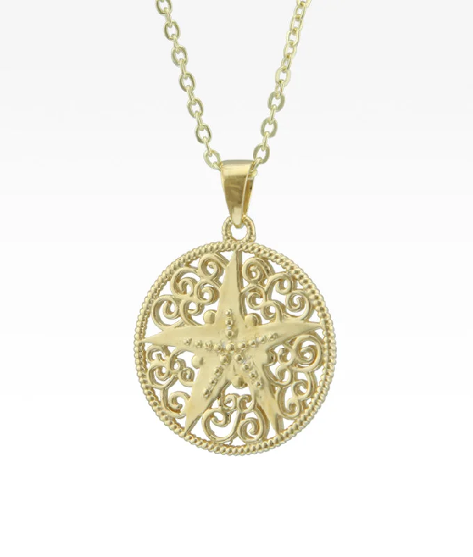 silver infinity knot ring Harbor Sunset Starfish Necklace