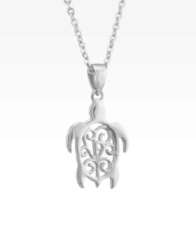 butterfly pendant necklace delicate Harbor Turtle Necklace