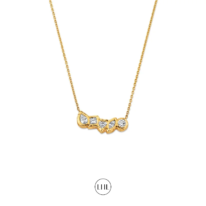 celestial moon and star bracelet Harmony River Diamond Necklace