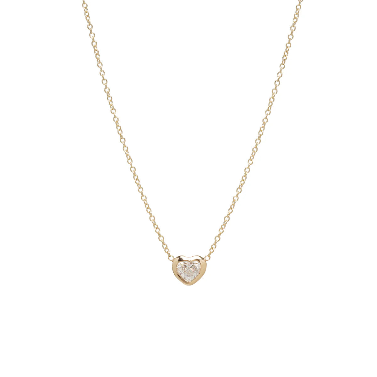 handmade braided leather necklace 14k Floating Heart Shaped Diamond Necklace