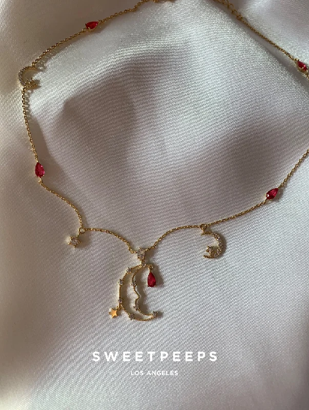 handmade gold nugget ring Jewel Moon Choker (JM)