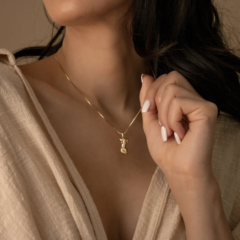 fine silver herringbone necklace Kinn Body Necklace