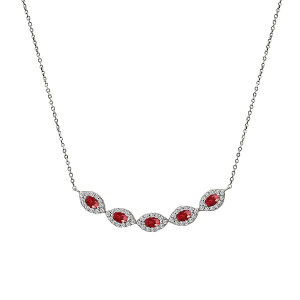 Ladies Fashion Gemstone Necklace