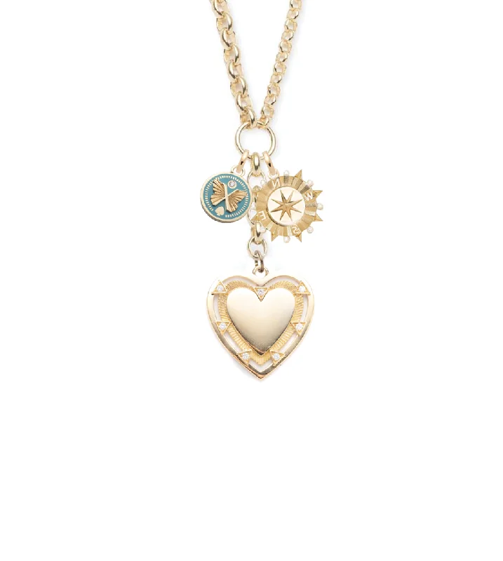 boho beaded statement necklace Love, Internal Compass & Reverie : Heavy Mixed Belcher Extension Chain Necklace Story