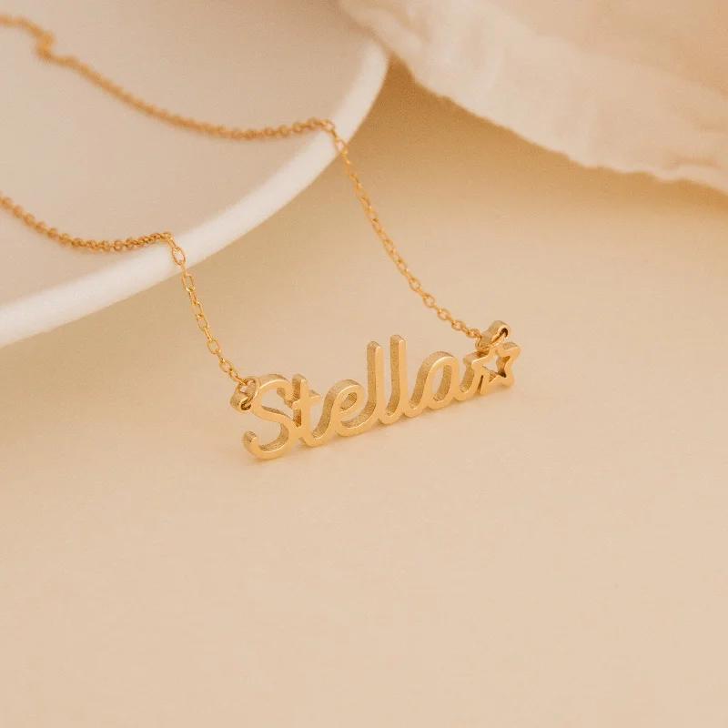 dainty beaded stretch bracelet Maine Kid's Name Necklace