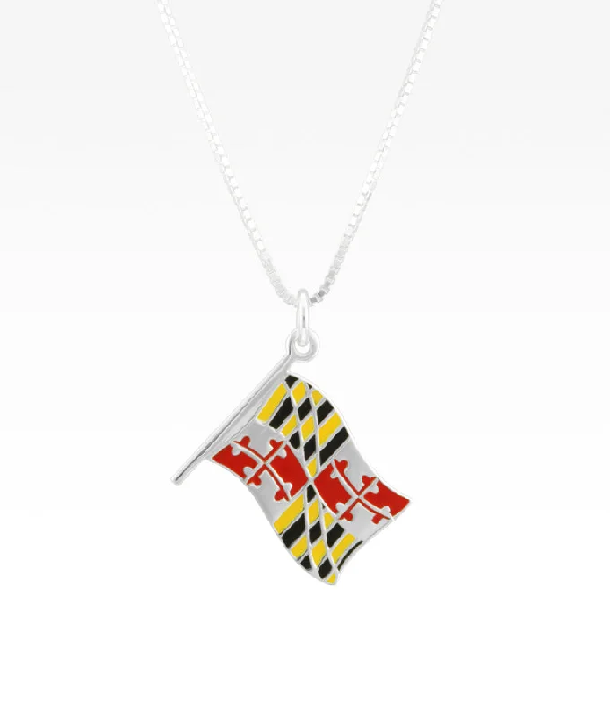 sapphire and diamond eternity ring Maryland Flag Necklace