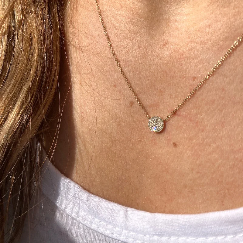 gold opal ring DIAMOND DISC NECKLACE