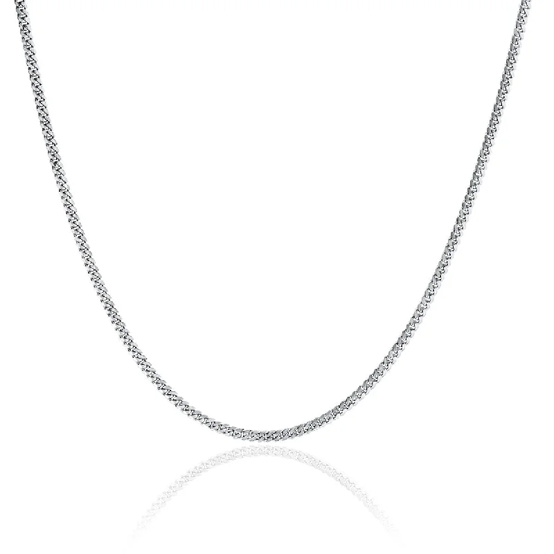 gold wedding band for men Men's Medium Cuban Chain Necklace