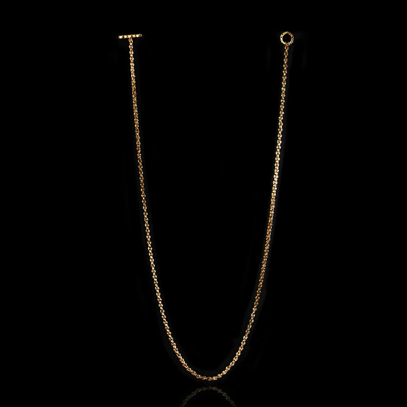 silver hoop earrings small MICRO OPEN-LINK™ NECKLACE - 30"