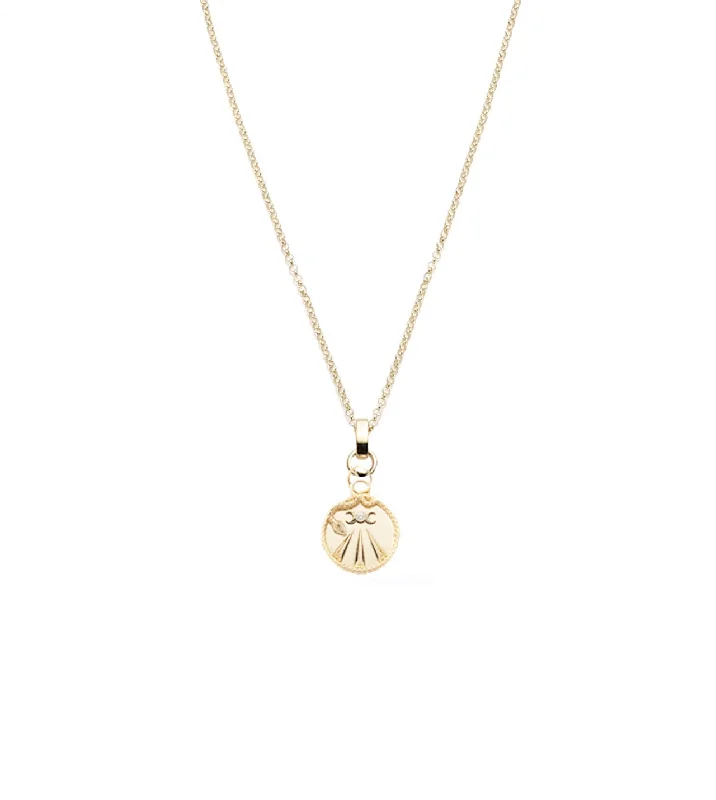 modern geometric gold ring Mind, Body, Soul - Wholeness : Fine Belcher Slide Necklace