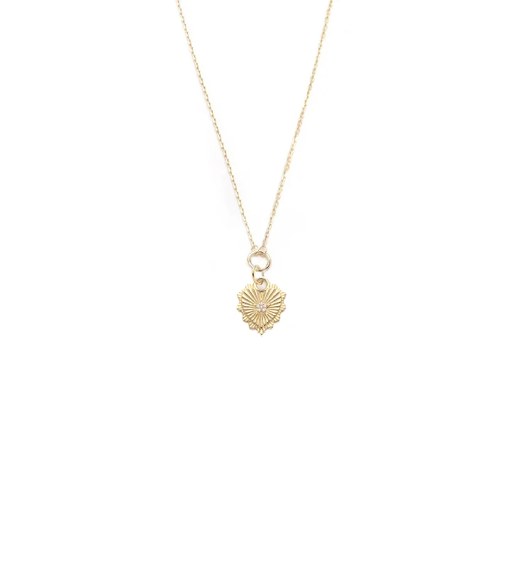personalized ring with name Miniature Heart Pave Symbol - Love: Drop Necklace
