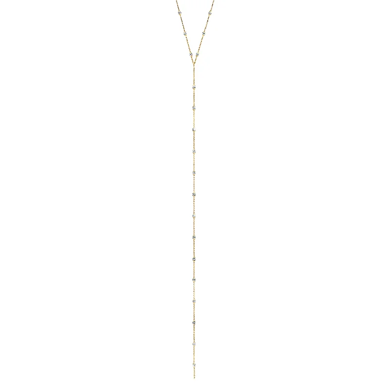 silver moon and star pendant Mooncut Lariat | Ready to Ship