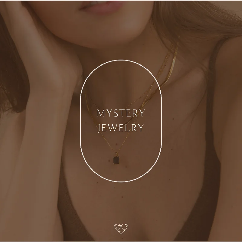 white gold necklace simple Mystery Jewelry
