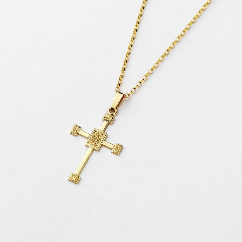 sleek black titanium ring Naoise Cross - Large