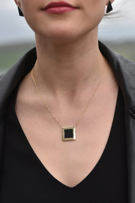 unique crystal bar necklace Neart (Strength) Pendant - Carraig Dubh