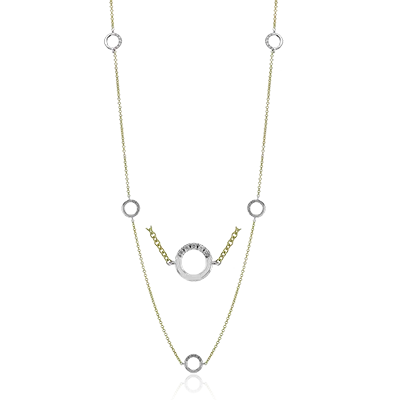 Necklace in 18k Gold with Diamonds