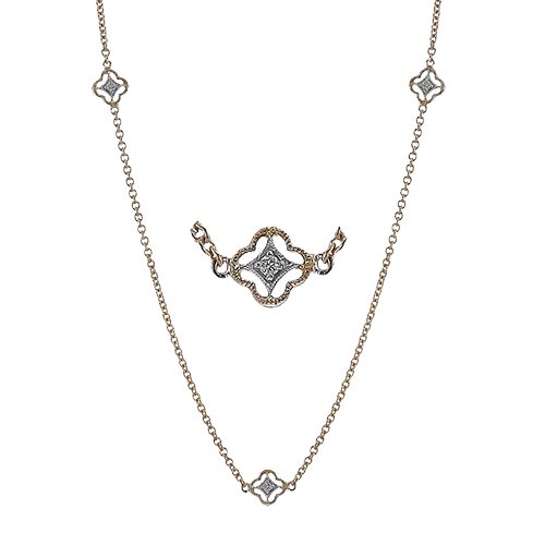 Necklace in 18k Gold with Diamonds