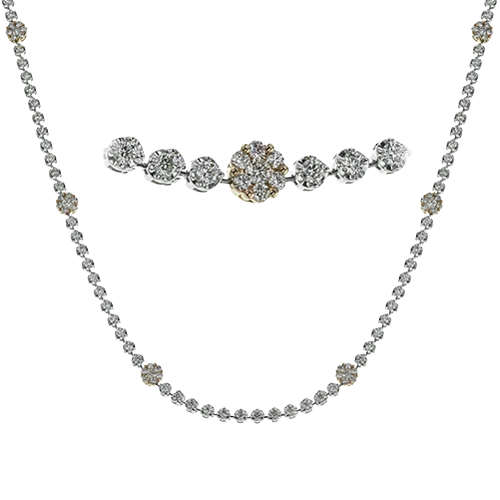 Necklace in 18k Gold with Diamonds