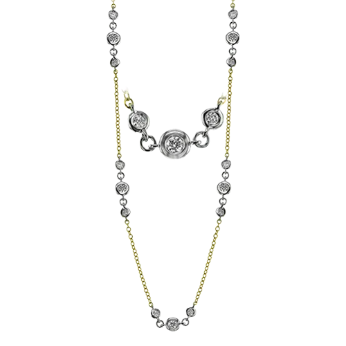 Necklace in 18k Gold with Diamonds