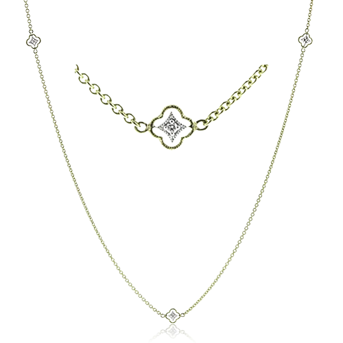 Necklace in 18k Gold with Diamonds