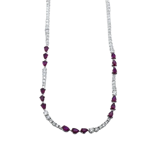 Necklace in 18k Gold with Diamonds