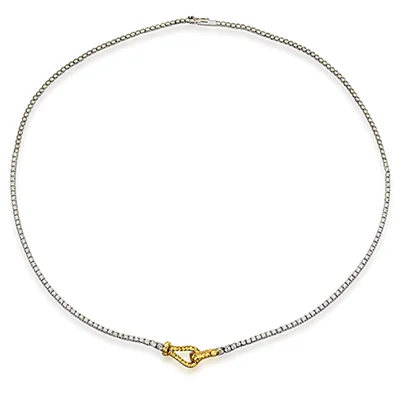 Necklace in 18k Gold with Diamonds