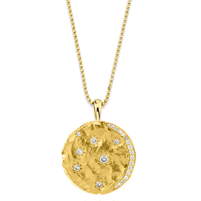 delicate marquise diamond band 18k "Alchemist's Dream” Coin Necklace