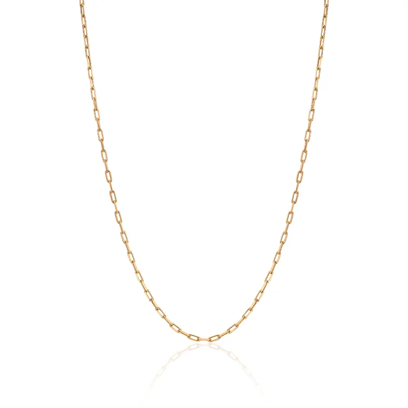 hammered silver pendant necklace Baby Alchemy Link Necklace