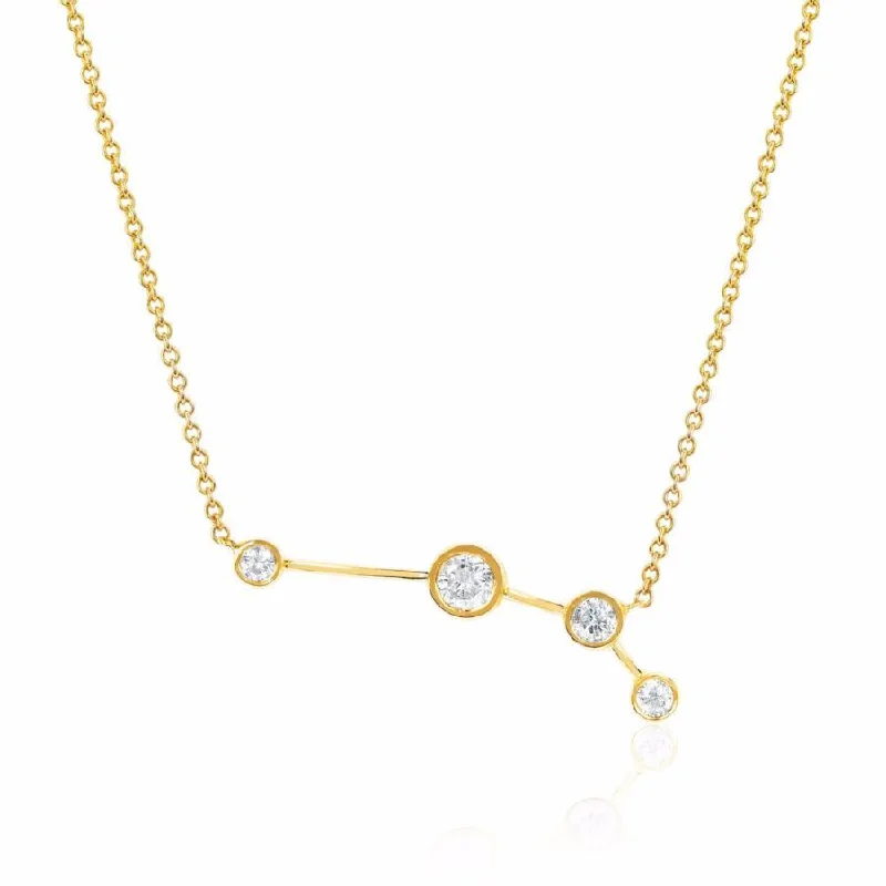 modern infinity signet ring Aries Constellation Necklace